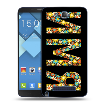 Пластиковый чехол на Alcatel One Touch Hero с принтом ИМЯ