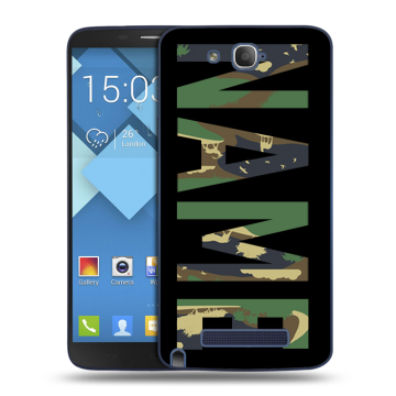 Пластиковый чехол на Alcatel One Touch Hero с принтом NAME