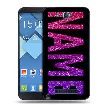 Пластиковый чехол на Alcatel One Touch Hero с принтом NAME