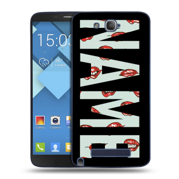 Пластиковый чехол на Alcatel One Touch Hero с принтом NAME