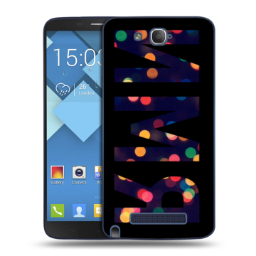 Пластиковый чехол на Alcatel One Touch Hero с принтом ИМЯ