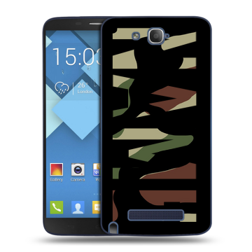Пластиковый чехол на Alcatel One Touch Hero с принтом NAME