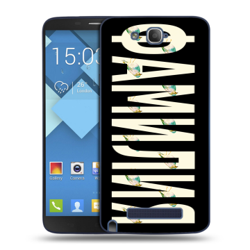 Пластиковый чехол на Alcatel One Touch Hero с принтом ФАМИЛИЯ