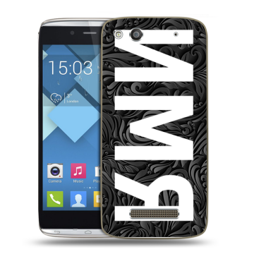 Пластиковый чехол на Alcatel One Touch Idol Alpha с принтом ИМЯ