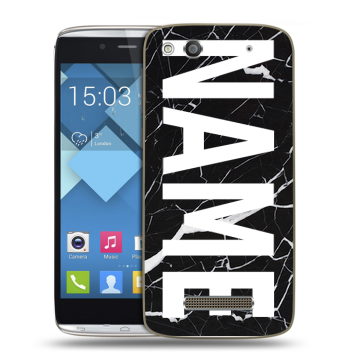 Пластиковый чехол на Alcatel One Touch Idol Alpha с принтом NAME