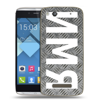 Пластиковый чехол на Alcatel One Touch Idol Alpha с принтом ИМЯ