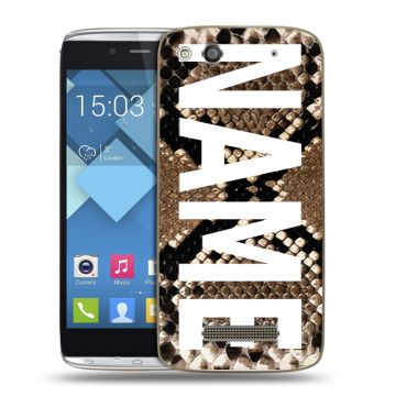 Пластиковый чехол на Alcatel One Touch Idol Alpha с принтом NAME