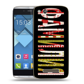 Пластиковый чехол на Alcatel One Touch Idol Alpha с принтом ФАМИЛИЯ