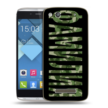 Пластиковый чехол на Alcatel One Touch Idol Alpha с принтом ФАМИЛИЯ