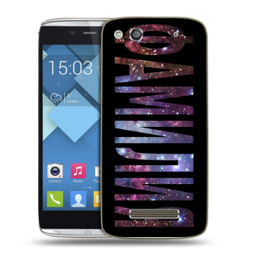 Пластиковый чехол на Alcatel One Touch Idol Alpha с принтом ФАМИЛИЯ
