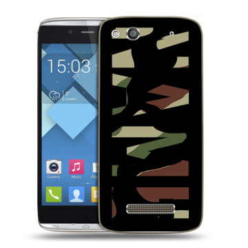 Пластиковый чехол на Alcatel One Touch Idol Alpha с принтом NAME