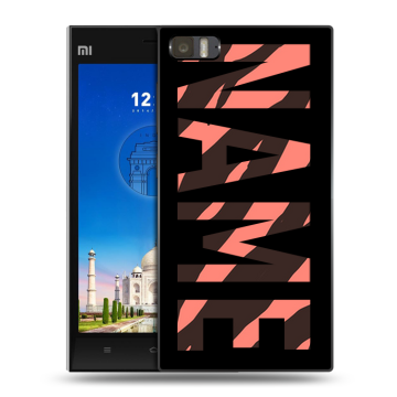 Пластиковый чехол на Xiaomi MI3 с принтом NAME