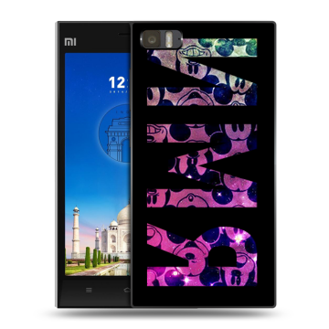 Пластиковый чехол на Xiaomi MI3 с принтом ИМЯ