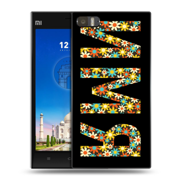 Пластиковый чехол на Xiaomi MI3 с принтом ИМЯ
