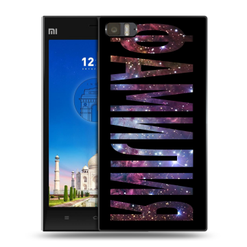 Пластиковый чехол на Xiaomi MI3 с принтом ФАМИЛИЯ
