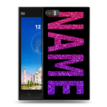 Пластиковый чехол на Xiaomi MI3 с принтом NAME