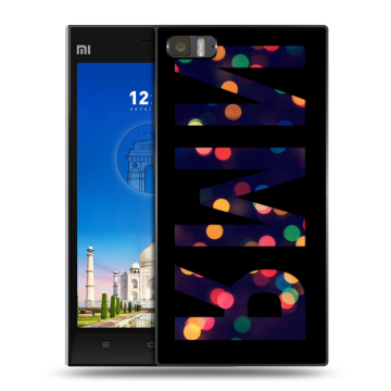 Пластиковый чехол на Xiaomi MI3 с принтом ИМЯ