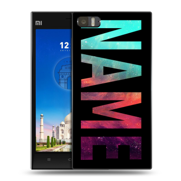 Пластиковый чехол на Xiaomi MI3 с принтом NAME