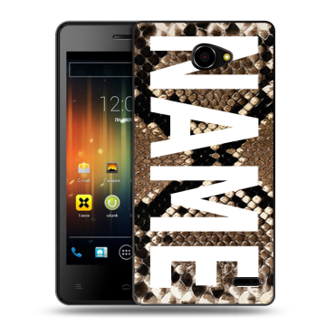 Пластиковый чехол на Fly Iq4403 Energie 3 с принтом NAME