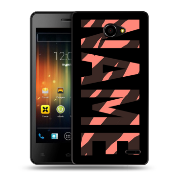 Пластиковый чехол на Fly Iq4403 Energie 3 с принтом NAME