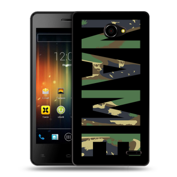 Пластиковый чехол на Fly Iq4403 Energie 3 с принтом NAME