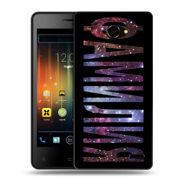 Пластиковый чехол на Fly Iq4403 Energie 3 с принтом ФАМИЛИЯ