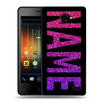 Пластиковый чехол на Fly Iq4403 Energie 3 с принтом NAME