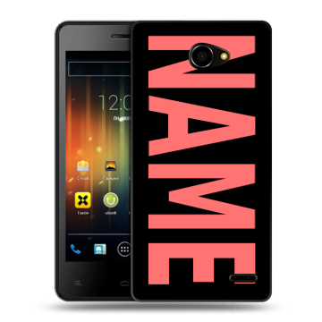 Пластиковый чехол на Fly Iq4403 Energie 3 с принтом NAME