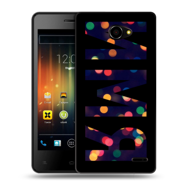 Пластиковый чехол на Fly Iq4403 Energie 3 с принтом ИМЯ