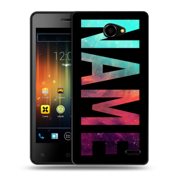 Пластиковый чехол на Fly Iq4403 Energie 3 с принтом NAME
