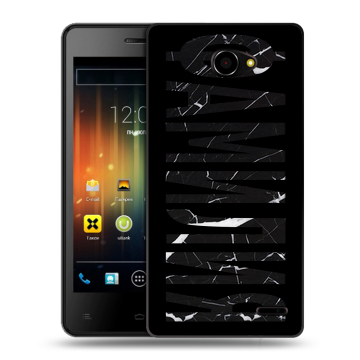 Пластиковый чехол на Fly Iq4403 Energie 3 с принтом ФАМИЛИЯ