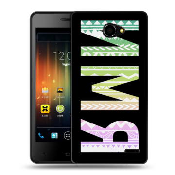 Пластиковый чехол на Fly Iq4403 Energie 3 с принтом ИМЯ