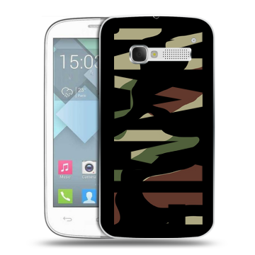 Пластиковый чехол на Alcatel One Touch Pop C5 с принтом NAME