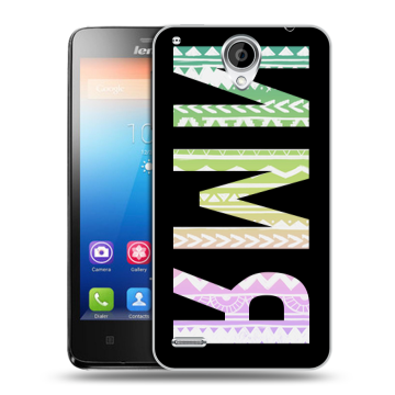 Пластиковый чехол на Lenovo S890 с принтом ИМЯ