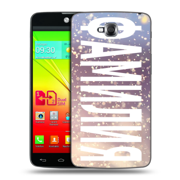 Силиконовый чехол на LG G Pro Lite Dual с принтом ФАМИЛИЯ