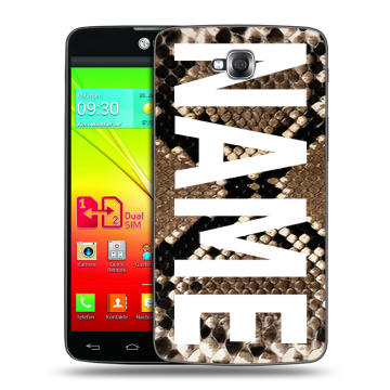 Силиконовый чехол на LG G Pro Lite Dual с принтом NAME