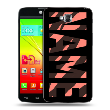 Силиконовый чехол на LG G Pro Lite Dual с принтом NAME