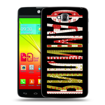 Силиконовый чехол на LG G Pro Lite Dual с принтом ФАМИЛИЯ