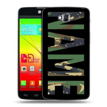 Силиконовый чехол на LG G Pro Lite Dual с принтом NAME