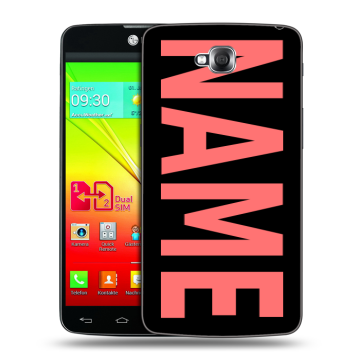 Силиконовый чехол на LG G Pro Lite Dual с принтом NAME
