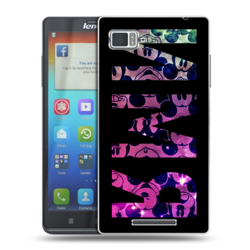 Пластиковый чехол на Lenovo Vibe Z с принтом ИМЯ