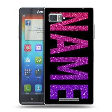 Пластиковый чехол на Lenovo Vibe Z с принтом NAME