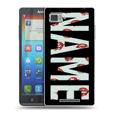 Пластиковый чехол на Lenovo Vibe Z с принтом NAME