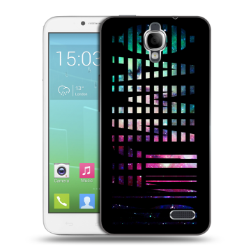 Силиконовый чехол на Alcatel One Touch Idol с принтом ФАМИЛИЯ
