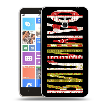 Пластиковый чехол на Nokia Lumia 1320 с принтом ФАМИЛИЯ