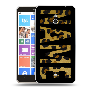 Пластиковый чехол на Nokia Lumia 1320 с принтом NAME