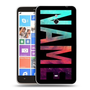 Пластиковый чехол на Nokia Lumia 1320 с принтом NAME
