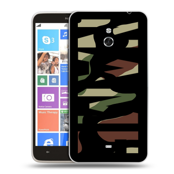 Пластиковый чехол на Nokia Lumia 1320 с принтом NAME