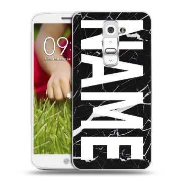 Пластиковый чехол на LG Optimus G2 mini с принтом NAME