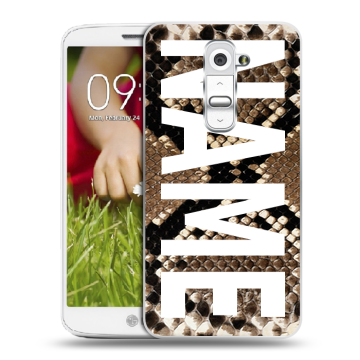 Пластиковый чехол на LG Optimus G2 mini с принтом NAME